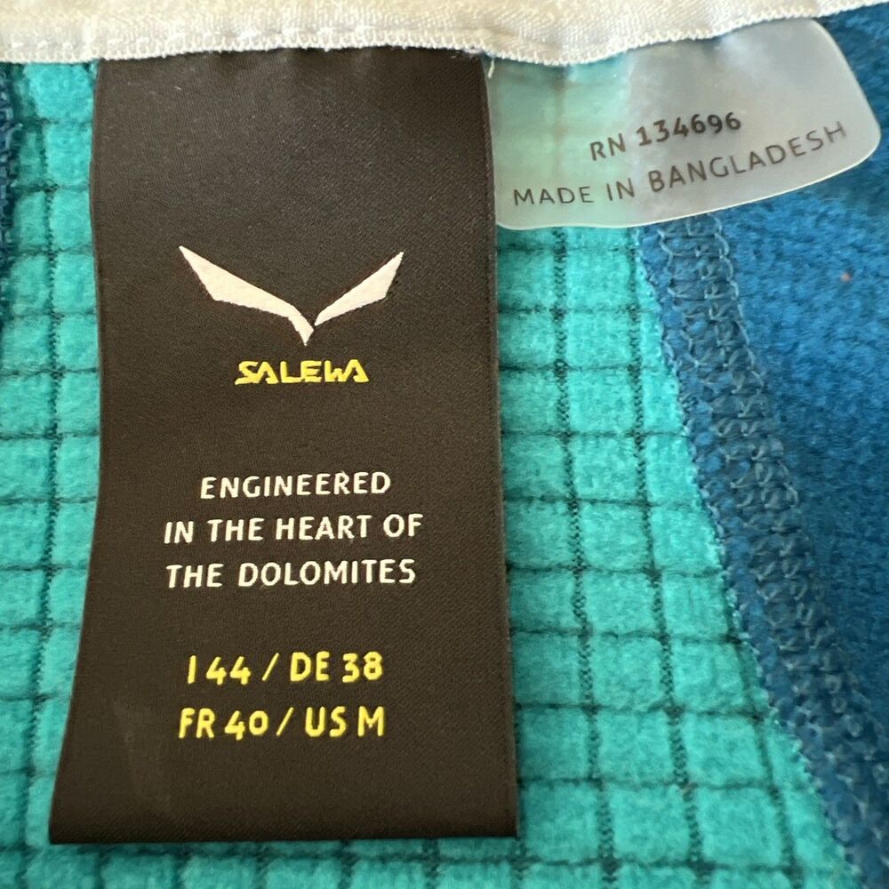 Salewa Pedroc Power Grid Hooded Fleece Jacket Speed Hiking Mountain Training Med - Picture 8 of 9